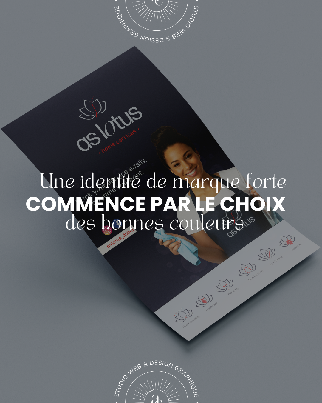 Palette de couleurs harmonieuse illustrant comment choisir les couleurs de son identité visuelle avec Ayudacom à Fréjus, Saint-Raphaël et Puget-sur-Argens.
